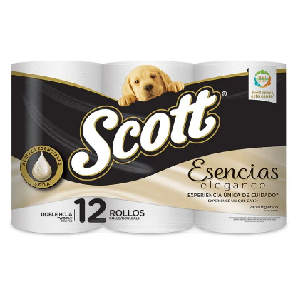 Papel Higienico Scott Esencias 12 rollos