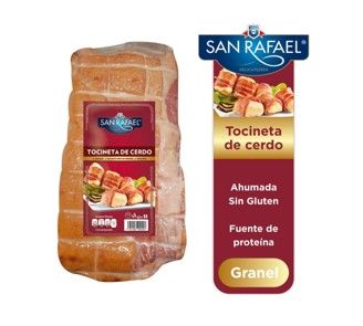 Tocineta Ahumada de cerdo Marca San Rafael 1 k