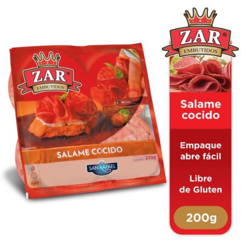 Salami cocido Zar empaque 200g