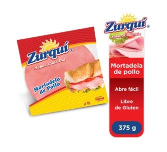 Mortadela de pollo Zurqui 375g