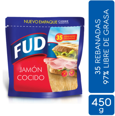 Jamon Cocido Fud 450g Cierre Hermetico