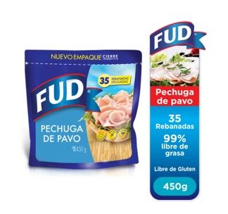 Jamon Pechuga de Pavo 450g Fud Cierre Hermetico