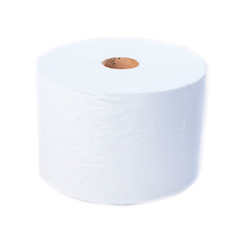 Papel Higiénico Jumbo Roll, Marca Ideal, 500 m Dispensador
