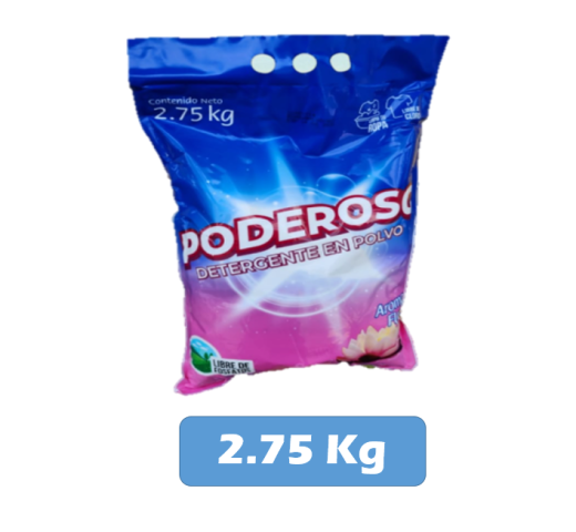 Detergente en Polvo Poderoso Aroma Floral, 2.75kg