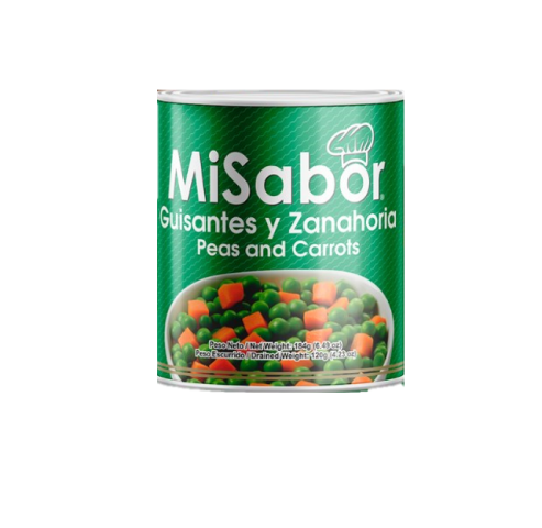 Guisantes y Zanahorias Mi sabor enlatado 184g