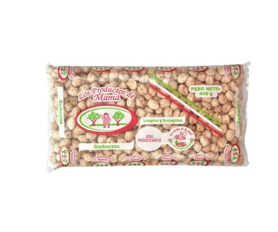 Garbanzos secos en bolsa Los Productos de Mama 400g