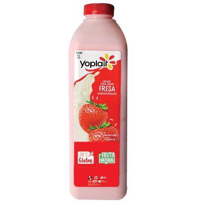 Yogurt Fresa Marca Yoplait 1 L