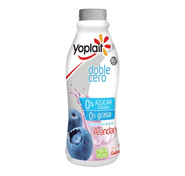 Yogurt Yoplait Doble Cero Sabor Arándano, 750g
