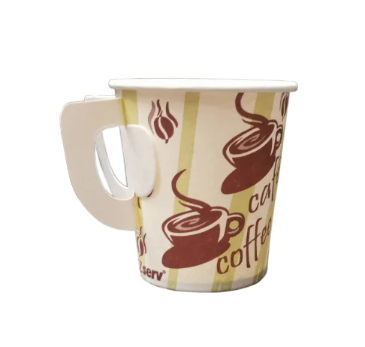 Vaso Desechable con asa para Café , Marca Poly Hot Cups #8 25unid