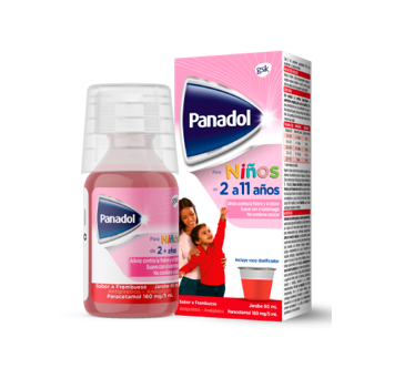 Jarabe Panadol Niños Sabor Frambuesa, 60ml