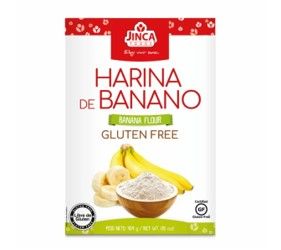 HArina de Banano sin Gluten Marca Jinca 454 g