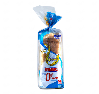 Pan Cuadrado 0% Grasa Bimbo bolsa 500g