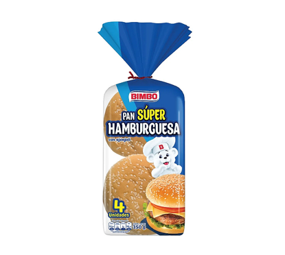 Pan Hamburguesa 4uni bolsa 320g