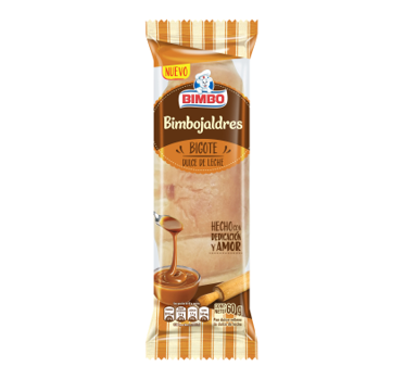 Bimbojaldres Bigote Relleno de Dulce de Leche 60g