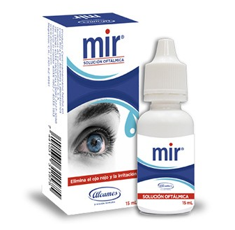 Solución oftálmica  Mir  15ml Tetrizolina 0.05%