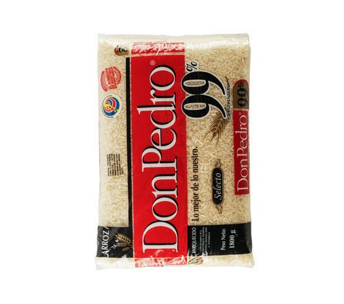 Arroz Don Pedro 99%  bolsa 1800 g