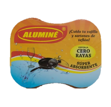 Esponja Alumine cero rayas doble proposito