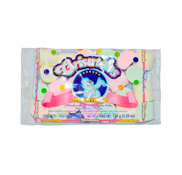 Marsmelos Colores  Vainilla Marca Crismelos 150g