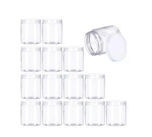 Tarro Plástico Redondo Transparente, 500ml