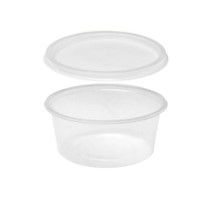 Envase Redondo Plastico de 8 cm