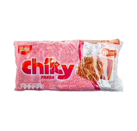 Galleta Chiky Fresa 10U 400g