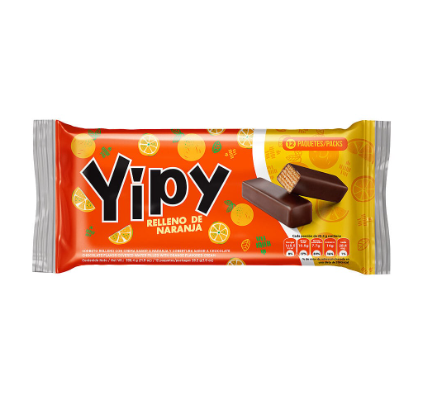 GALLETA YIPY RELLENA NARANJA 338.4G
