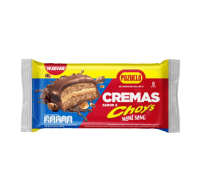 Galleta Crema  Sabor  Choys Mani Bang 8 Ud