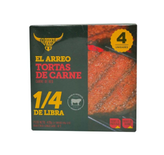 Torta de Carne 1/4 Libra 4u El Arreo