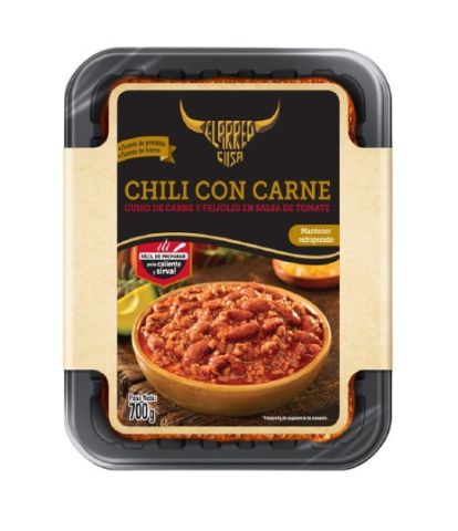 Carne Lista Chili con Carne El Arreo bandeja 700g