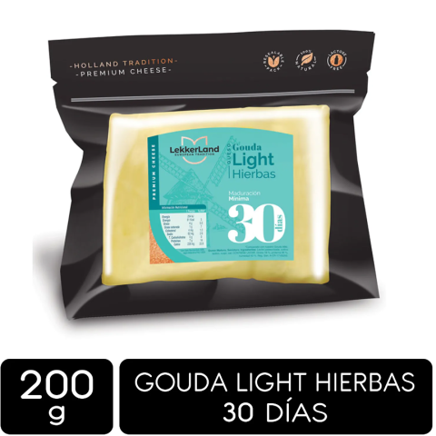 Queso Gouda Light Hierbas 200g