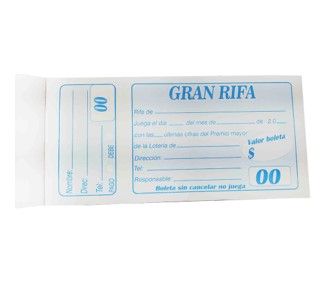 Talonario para Rifas