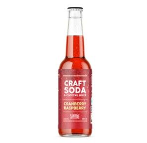 Craft Soda Cranberry Raspberry, Marca San Roque, 355ml