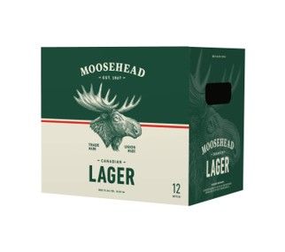 Moosehead Cerveza Lager Bot 12 Unidades + Vaso