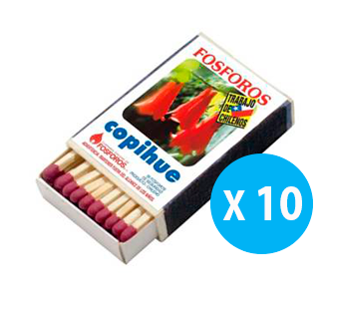 Fosforos 10 unidades
