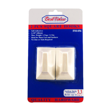 Gancho p/cuadro 2pc adhesivo f01456