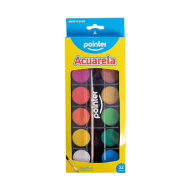 Pinturas Acuarela Pointer 12 colores