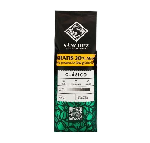 Café Sánchez Tueste Medio, 300g 20% MÁS