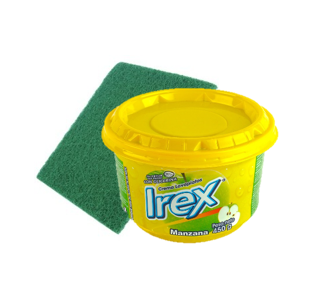 Lavaplatos Irex Manzana 450g + Esponja