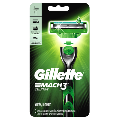 Prestobarba Gillette mach 3 sensitive