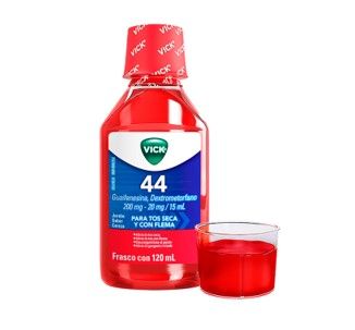 Jarabe Vick 44 Sabor a Cereza, 120ml