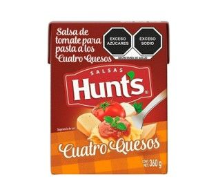 SALSA TOMATE P/PASTA CUATRO QUESOS HUNTS  360G