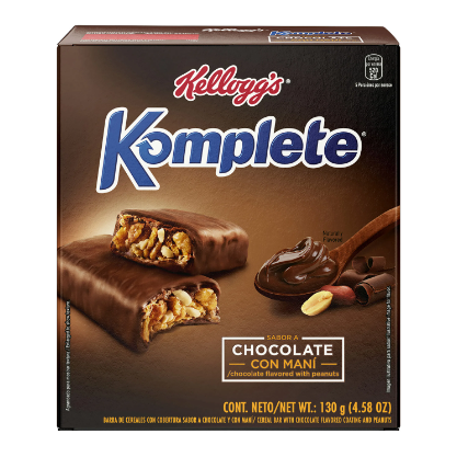 Barra Cereal Komplete Chocolate 130g