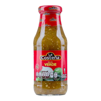 Salsa Verde, La Costeña, envase 250g