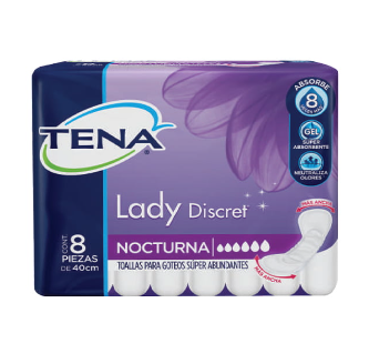 Toalla Tena Lady Nocturna 1x8