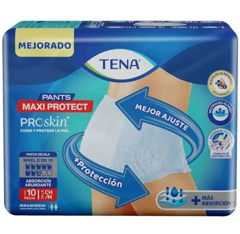 Pañal Tena Pants Adulto Mediano 1x10
