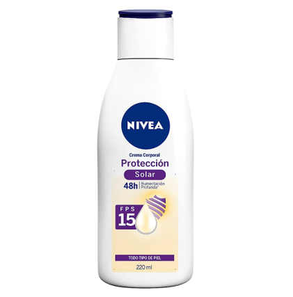 Crema Nivea Proteccion solar 15fps 220mL