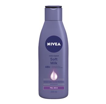 Crema Corporal soft Milk Piel Seca Nivea 220mL
