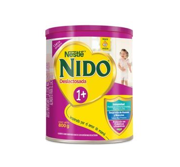 Nido Crecimiento 1+ Deslactosada Lata, 800g