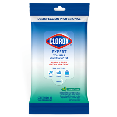 Toallitas desinfectantes aroma fresco Clorox 15 U