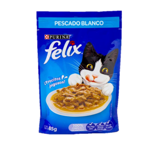 Alimento de Gato Pescado Blanco  Felix purina 85g